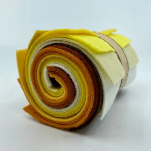 Small Wool Felt Roll - Honey