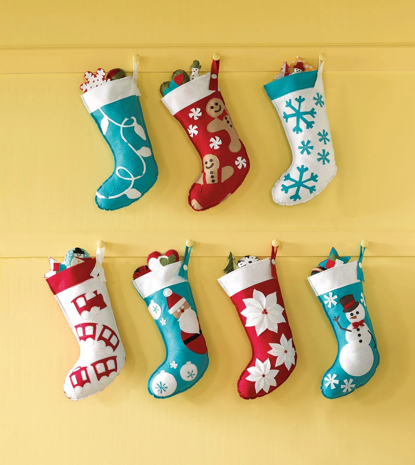 Snowflake Felt Stocking 20"x12"