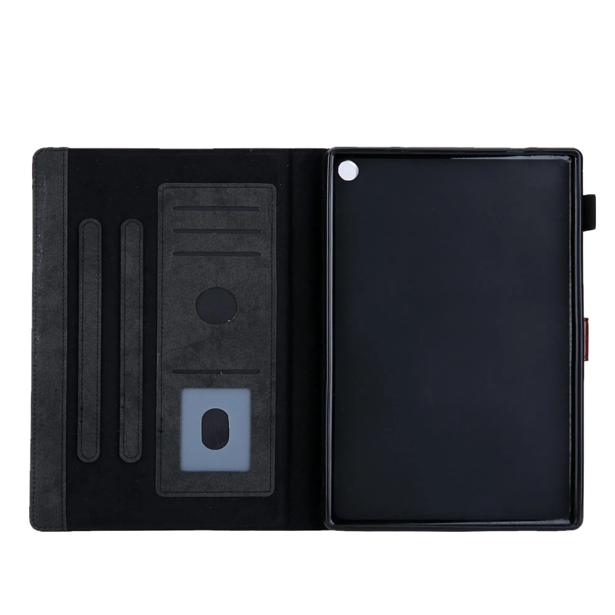 Soft PU Leather Magnetic Flip With Auto Wake Sleep Wallet Case For Kindle