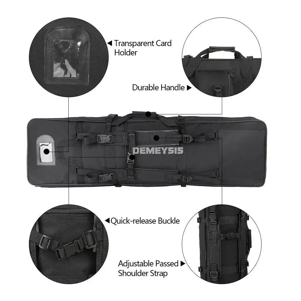 Tactical Gun Case Outdoor Hunting Rifle Bags for Airsoftsport Cs Games Guns Backpack with Adjustable Shoulder Strap