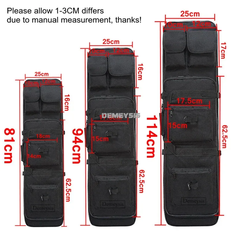 Tactical Gun Case Outdoor Hunting Rifle Bags for Airsoftsport Cs Games Guns Backpack with Adjustable Shoulder Strap