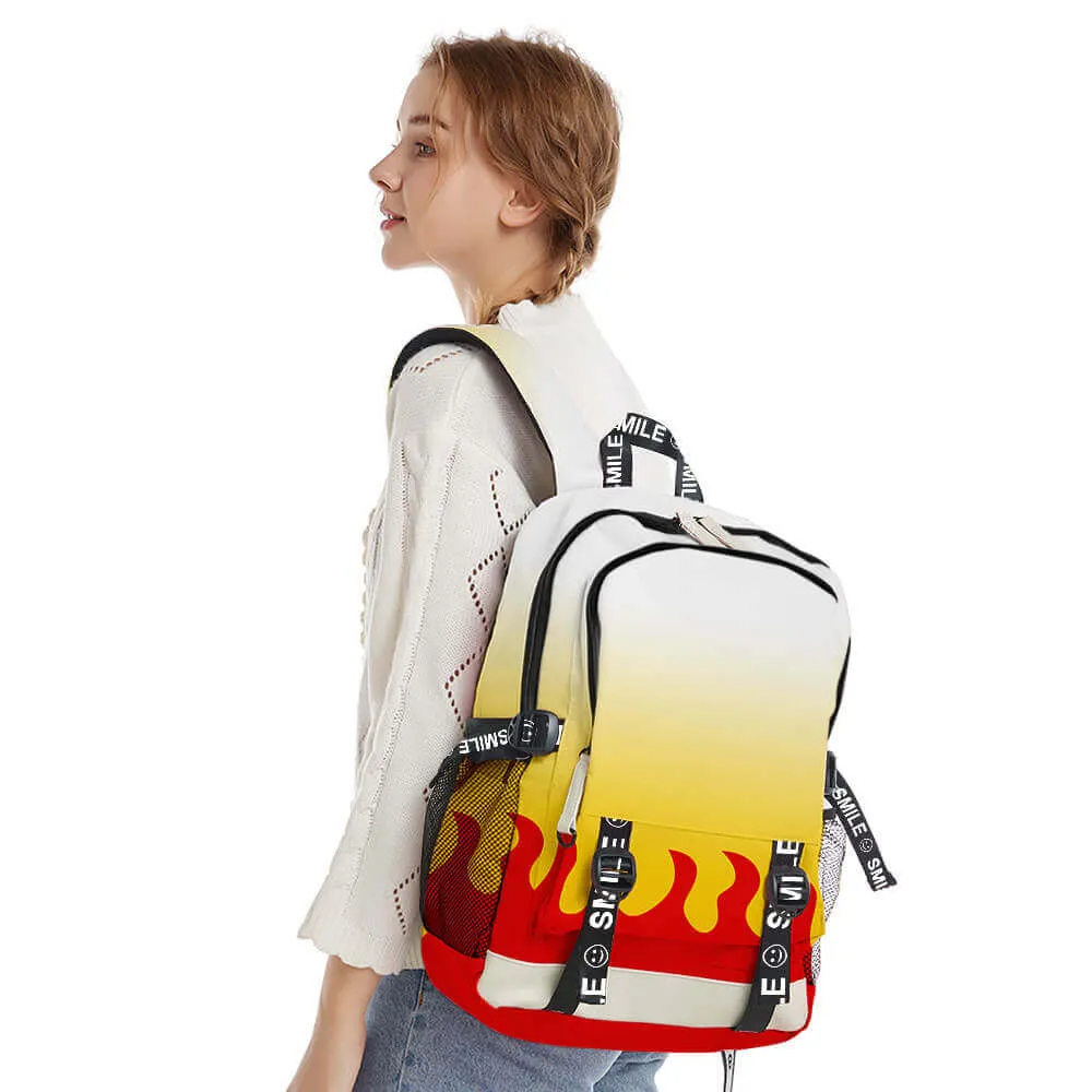 Tanjiro Zenitsu Giyu Backpack Teens and Adults Schoolbag Daypacks Fashion Travel Rucksack for Students