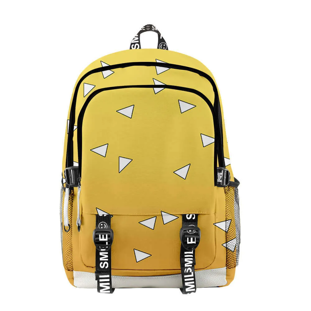 Tanjiro Zenitsu Giyu Backpack Teens and Adults Schoolbag Daypacks Fashion Travel Rucksack for Students