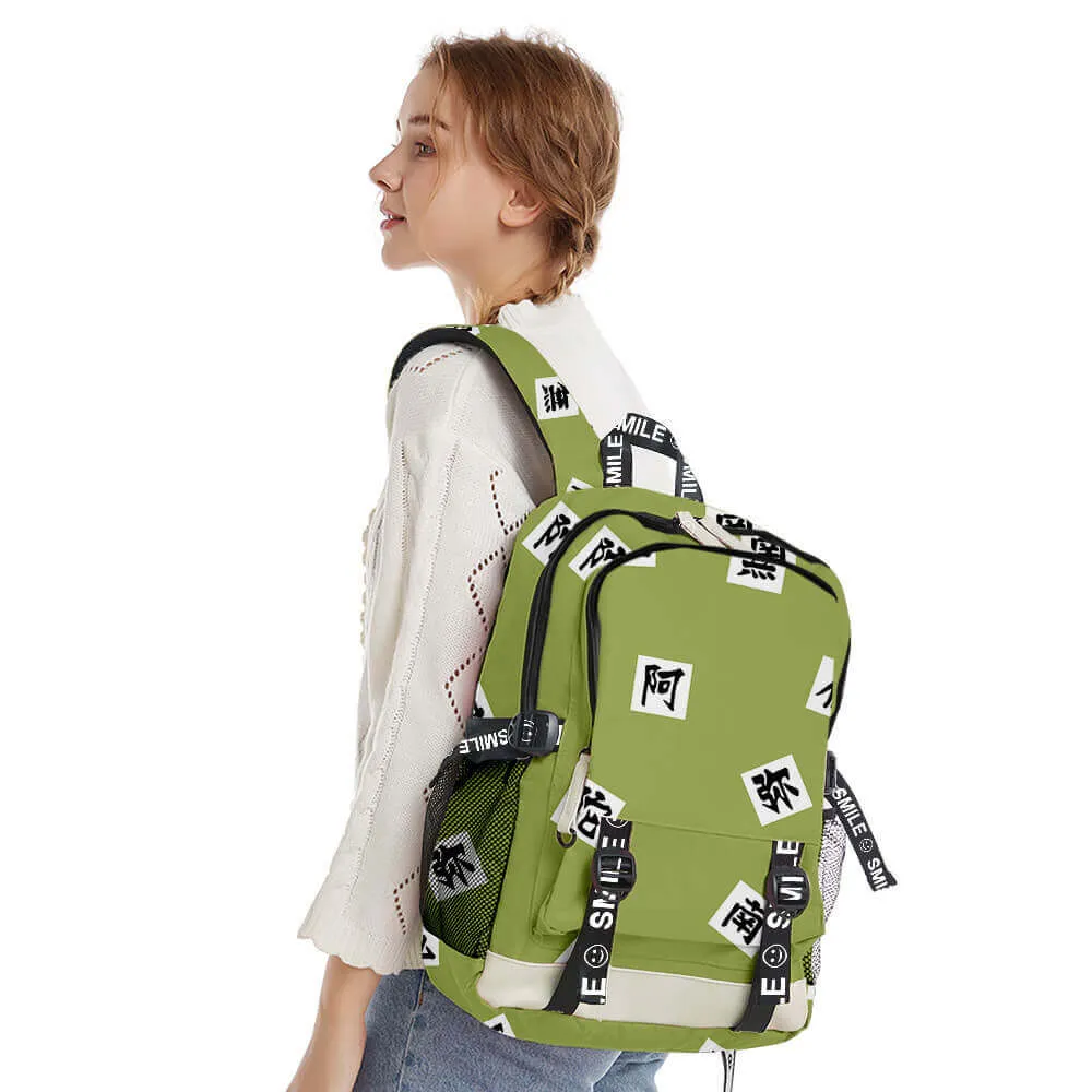 Tanjiro Zenitsu Giyu Backpack Teens and Adults Schoolbag Daypacks Fashion Travel Rucksack for Students