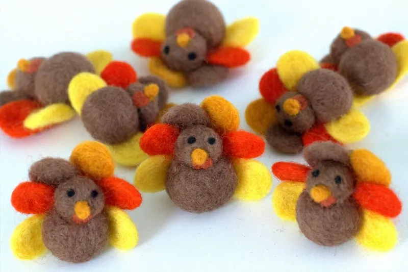 Thanksgiving Turkey Felt Shapes