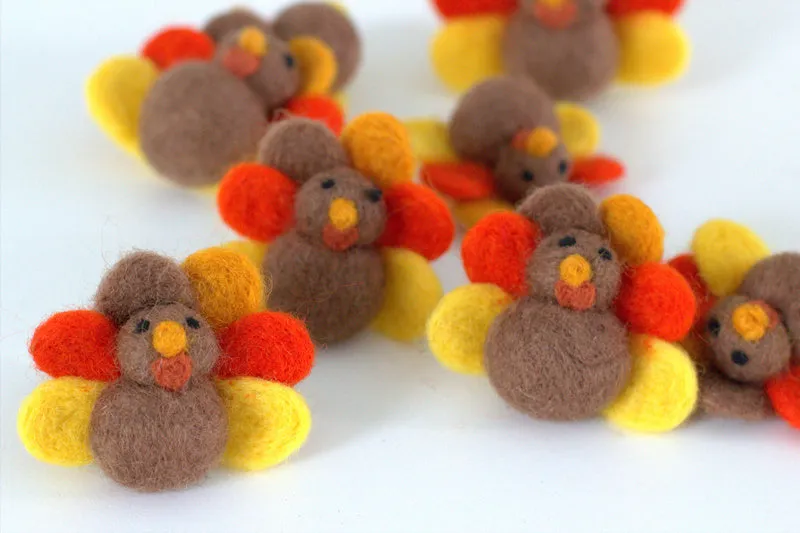 Thanksgiving Turkey Felt Shapes