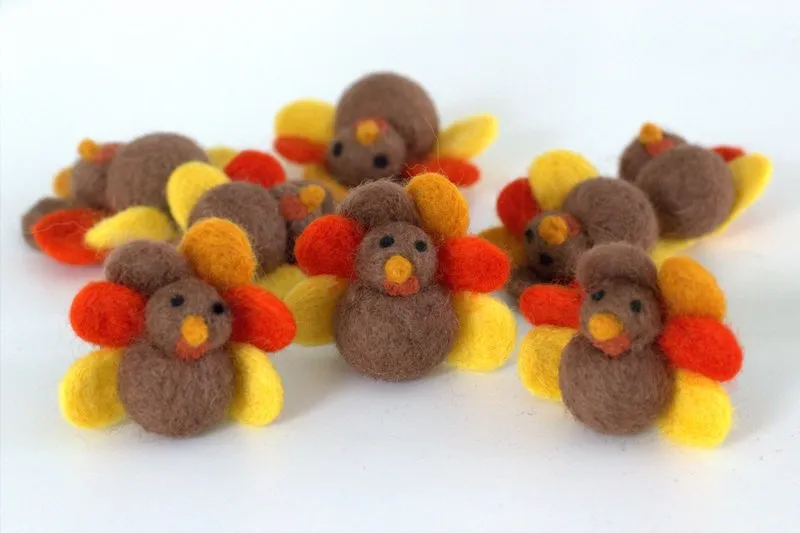 Thanksgiving Turkey Felt Shapes