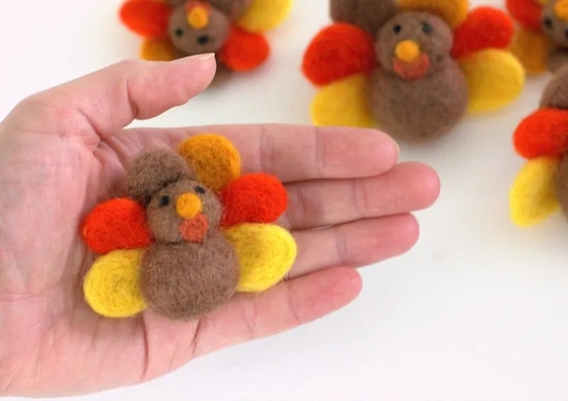 Thanksgiving Turkey Felt Shapes