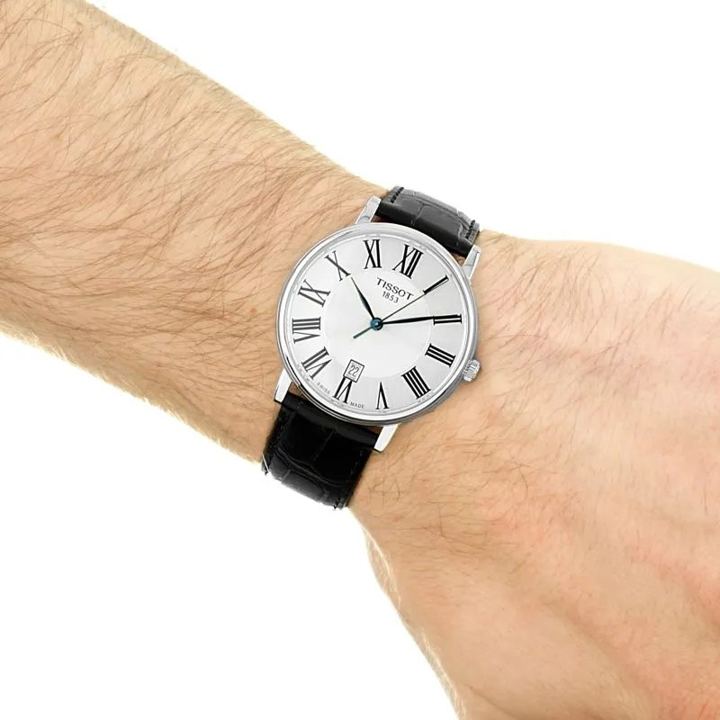 Tissot Carson Premium Black Leather Strap Gents Watch