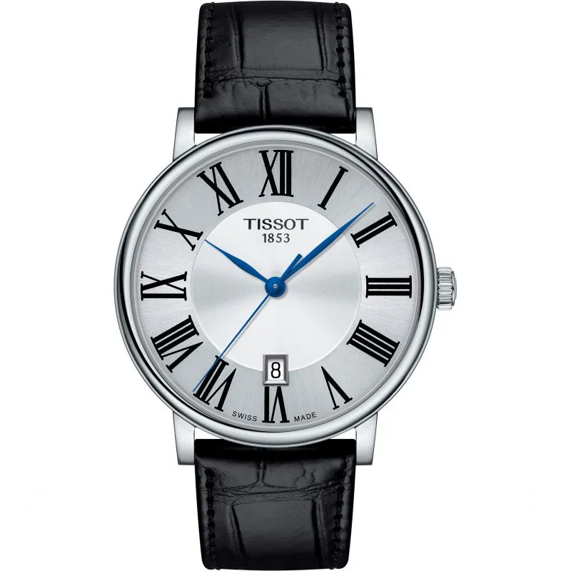 Tissot Carson Premium Black Leather Strap Gents Watch