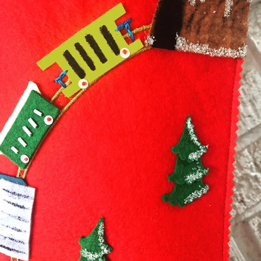 Train Christmas Stocking