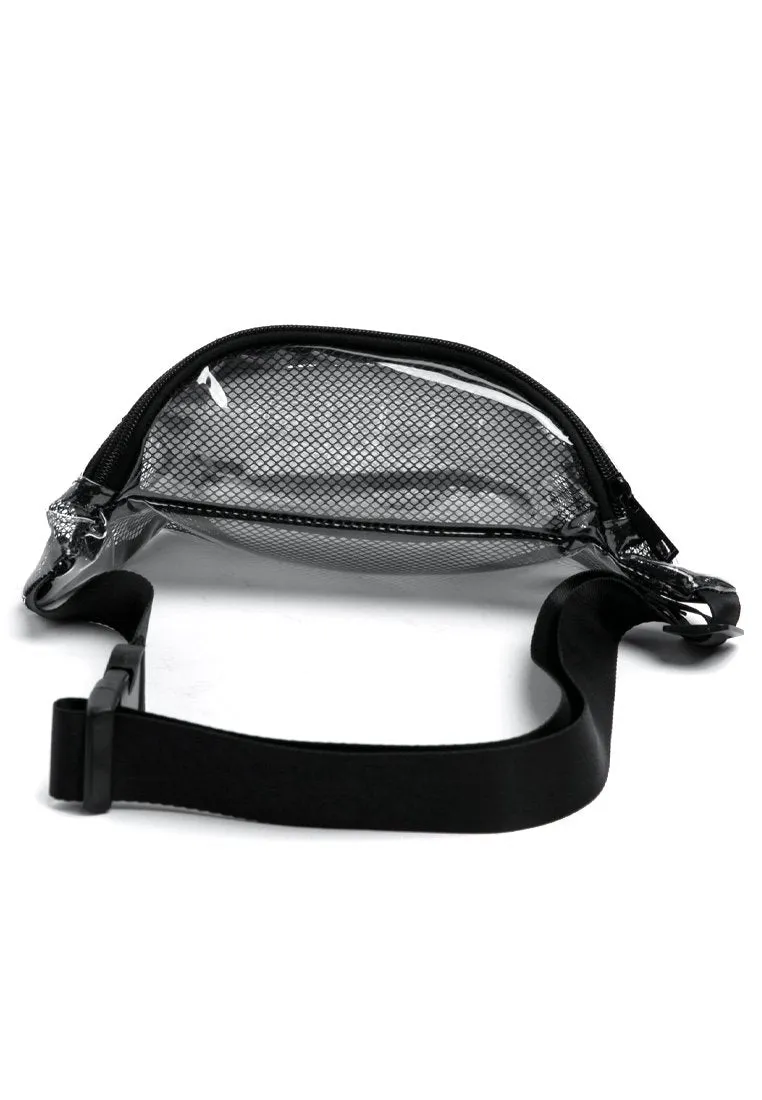 Transparent waist bag - Black