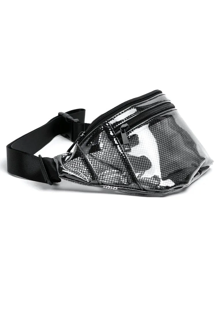Transparent waist bag - Black