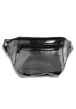 Transparent waist bag - Black
