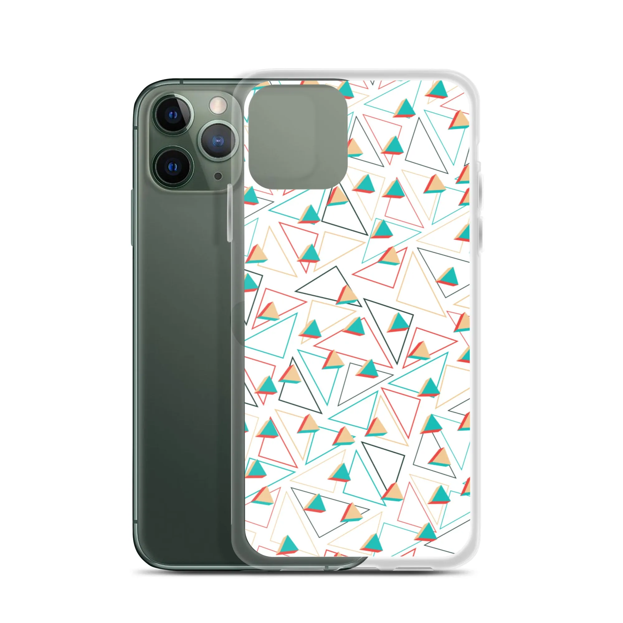 Triangular Candied White iPhone Case