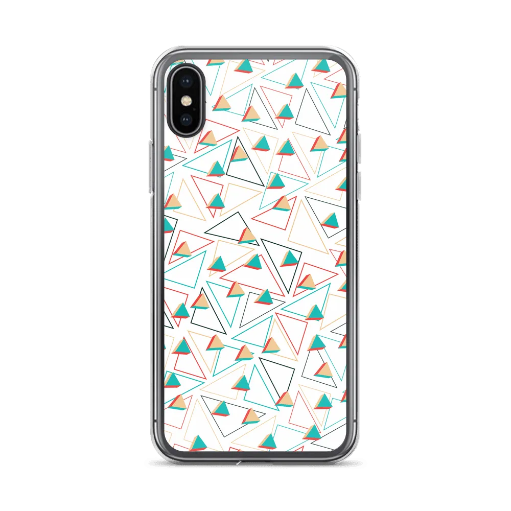 Triangular Candied White iPhone Case