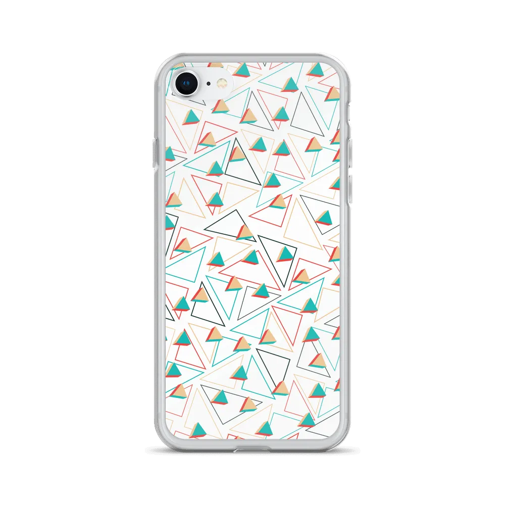 Triangular Candied White iPhone Case