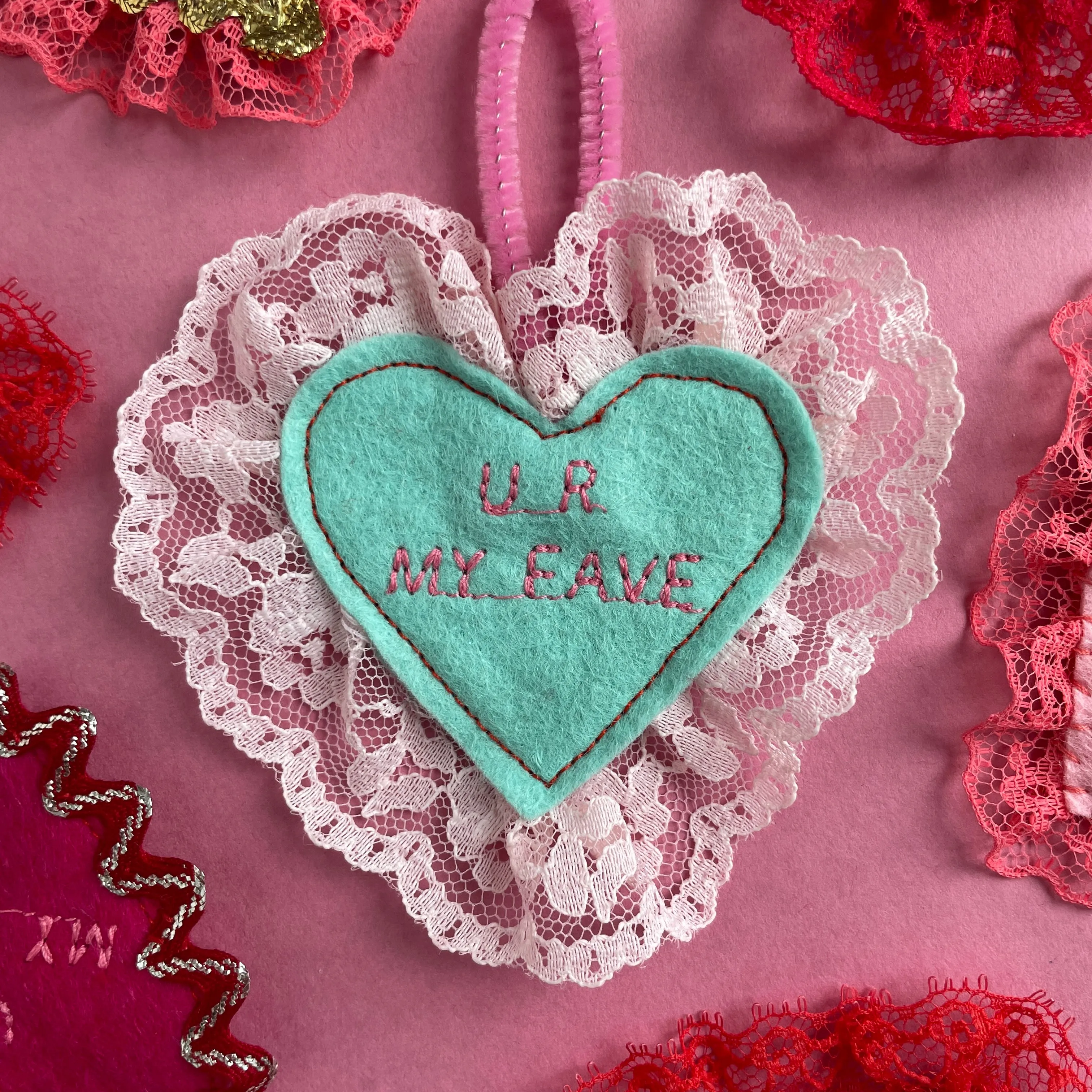 U R MY FAVE Felt Valentine