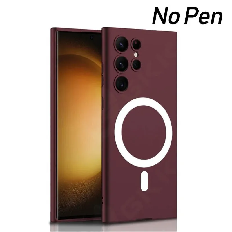 Ultra-thin Skin-Feeling Magsafe Cases Wireless Charging For Samsung Galaxy S24 S23