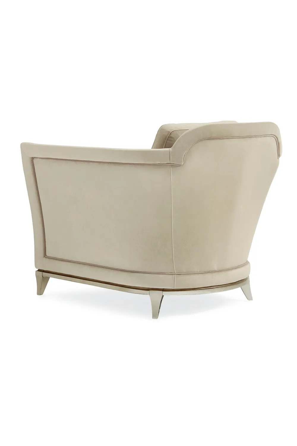 Velvet Modern Lounge Chair | Caracole Bend The Rules