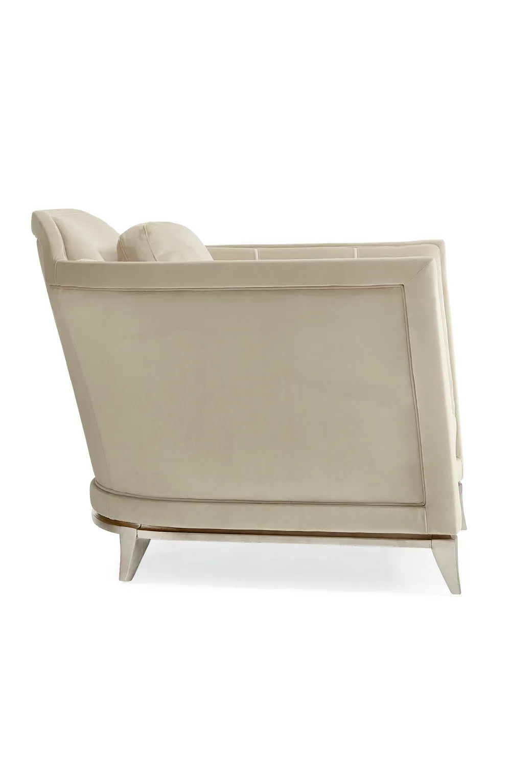 Velvet Modern Lounge Chair | Caracole Bend The Rules