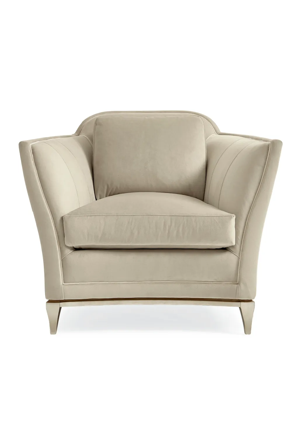 Velvet Modern Lounge Chair | Caracole Bend The Rules