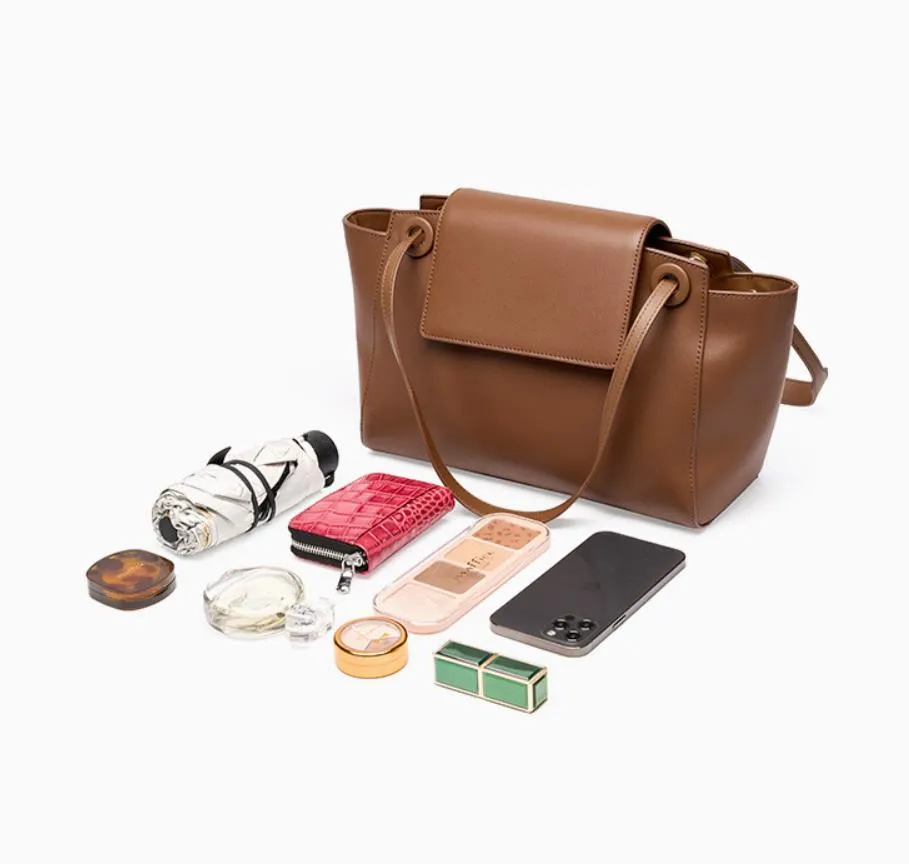 Women Leather Shoulder bag Tote Bag Everyday Use Handbag Fashion Shoulder Bag, Birthday Gift for Her