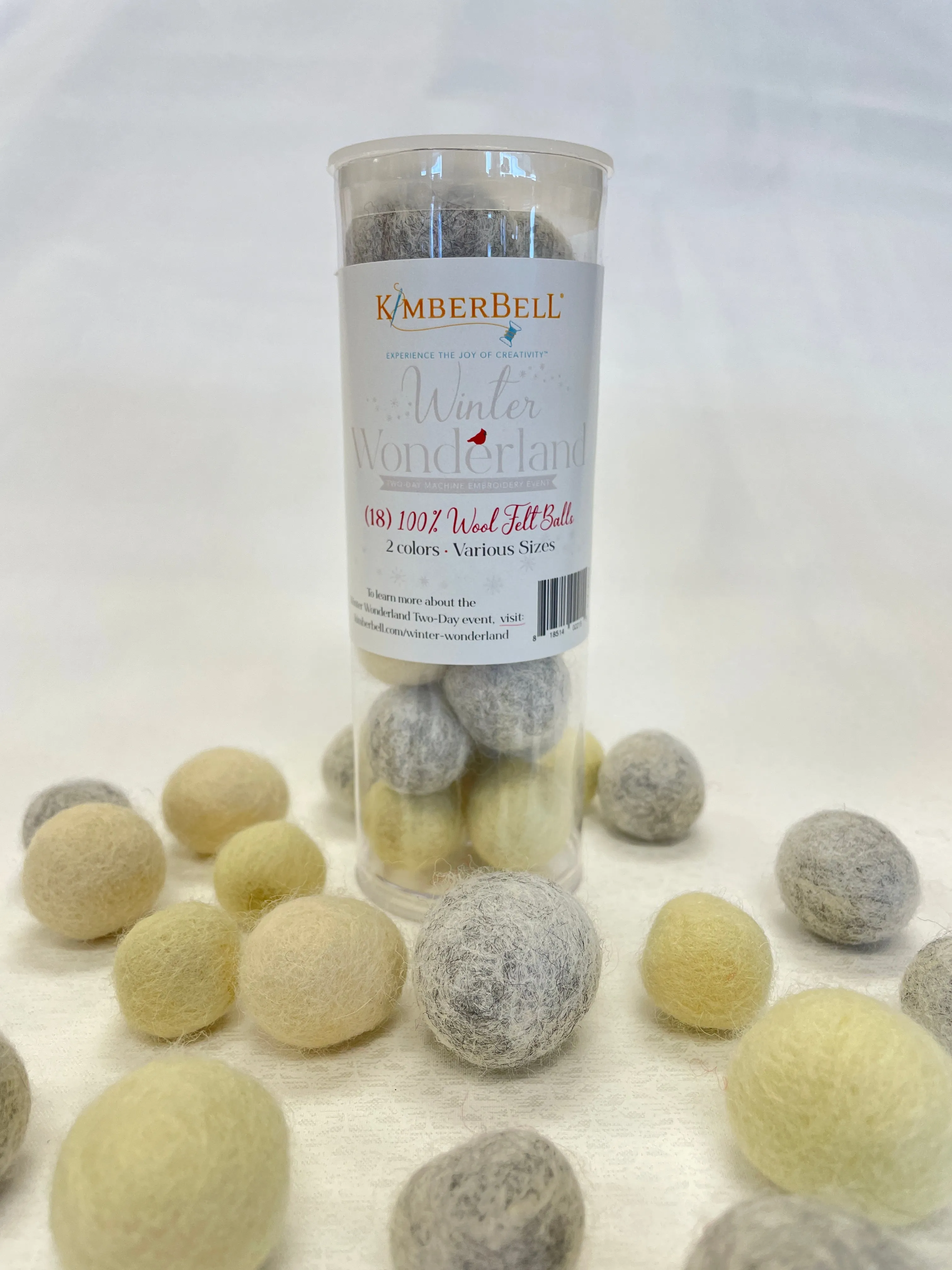 Wool Felt Balls - Winter Wonderland