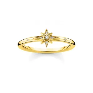 Yellow Gold Zirconia Star Ring TR2317-414-14